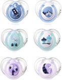 TOMMEE TIPPEE Smoczek symetryczny C2N silikon (0-6 m) Night 2 szt. – fioletowy TOMMEE TIPPEE Smoczek symetryczny C2N silikon (0-6 m) Night 2 szt. – fioletowy