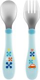 CHICCO Lžička – vidlička nerez (18m+) – modrá CHICCO Lžička – vidlička nerez (18m+) – modrá