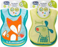 CHICCO Bryndák bavlněný nepromokavý, 3 ks – neutral CHICCO Bryndák bavlněný nepromokavý, 3 ks – neutral