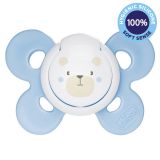 CHICCO Šidítko Physio Comfort silikonové chlapec - méďa 1 ks, 0-6 m CHICCO Šidítko Physio Comfort silikonové chlapec - méďa 1 ks, 0-6 m