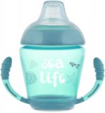 CANPOL BABIES Kubek niekapek z ustnikiem silikonowym 230 ml (6m+) Sea Life – szary CANPOL BABIES Kubek niekapek z ustnikiem silikonowym 230 ml (6m+) Sea Life – szary