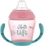 CANPOL BABIES Kubek niekapek z ustnikiem silikonowym 230 ml (6m+) Sea Life – różowy CANPOL BABIES Kubek niekapek z ustnikiem silikonowym 230 ml (6m+) Sea Life – różowy