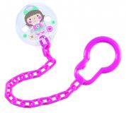 CANPOL BABIES Řetízek na dudlík Toys – růžový CANPOL BABIES Řetízek na dudlík Toys – růžový