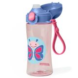 SKIP HOP Zoo Láhev sportovní s uzávěrem - Motýlek 3+ SKIP HOP Zoo Láhev sportovní s uzávěrem - Motýlek 3+