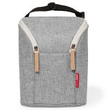 SKIP HOP Termoobal na dvě láhve grey melange SKIP HOP Termoobal na dvě láhve grey melange