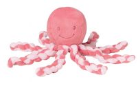 NATTOU Prvá hračka bábätka chobotnička PIU PIU Lapidou pink coral 0m+ NATTOU Prvá hračka bábätka chobotnička PIU PIU Lapidou pink coral 0m+