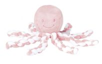 NATTOU Prvá hračka bábätka chobotnička PIU PIU Lapidou light pink 0m+ NATTOU Prvá hračka bábätka chobotnička PIU PIU Lapidou light pink 0m+