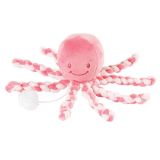 NATTOU První hračka miminka hrající chobotnička PIU PIU Lapidou pink coral - light NATTOU První hračka miminka hrající chobotnička PIU PIU Lapidou pink coral - light