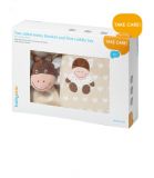 BABYONO Deka ovečka + mazlíček 75x100 cm – šedá BABYONO Deka ovečka + mazlíček 75x100 cm – šedá