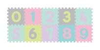BABYONO Puzzle pěnové čísla 10 ks (6m+) – pastelové BABYONO Puzzle pěnové čísla 10 ks (6m+) – pastelové