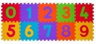 BABYONO Puzzle pěnové čísla 10 ks (6m+) BABYONO Puzzle pěnové čísla 10 ks (6m+)