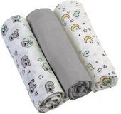 BABYONO Pleny mušelínové Super soft 3 ks – Šedé BABYONO Pleny mušelínové Super soft 3 ks – Šedé