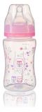 BABYONO Kojenecká antikoliková láhev široké hrdlo 240 ml – ružová BABYONO Kojenecká antikoliková láhev široké hrdlo 240 ml – ružová