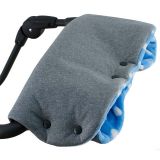 ESITO Rukávník na kočárek Magna softshell puntík modrá ESITO Rukávník na kočárek Magna softshell puntík modrá