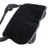 ESITO Rukávník na kočárek Magna softshell černá / šedá ESITO Rukávník na kočárek Magna softshell černá / šedá