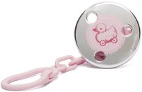 SUAVINEX Stříbrný klip Toys – růžový řetízek - kačenka SUAVINEX Stříbrný klip Toys – růžový řetízek - kačenka
