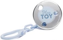SUAVINEX Stříbrný klip Toys – modrý řetízek - toy SUAVINEX Stříbrný klip Toys – modrý řetízek - toy