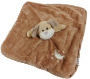TEDDIES Chrastítko usínáček plyš zvířátko 27x27cm, hnědá TEDDIES Chrastítko usínáček plyš zvířátko 27x27cm, hnědá