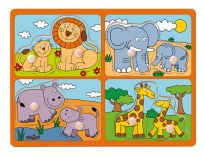 WOODY Puzzle pro nejmenší s úchyty - pro nejmenší s úchyty WOODY Puzzle pro nejmenší s úchyty - pro nejmenší s úchyty