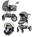 G-MINI Trojkombinace kočárek Grand Andezit + Autosedačka GL Grey G-MINI Trojkombinace kočárek Grand Andezit + Autosedačka GL Grey