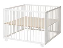 BABYDAN Dřevěná ohrádka Comfort Large 99x99x73cm, white BABYDAN Dřevěná ohrádka Comfort Large 99x99x73cm, white