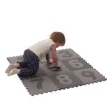 BABYDAN Hracia podložka puzzle Grey s číslami 90x90 cm BABYDAN Hracia podložka puzzle Grey s číslami 90x90 cm