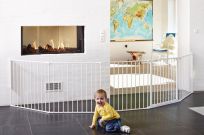 BABYDAN Prostorová zábrana Flex XXL bílá 90-350 cm BABYDAN Prostorová zábrana Flex XXL bílá 90-350 cm