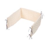 KLUPS Mantinel do postýlky 180x30 cm Velvet Ecru KLUPS Mantinel do postýlky 180x30 cm Velvet Ecru