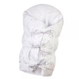LITTLE ANGEL Zavinovačka šněrovací pevná záda ANGEL - Outlast® 77 x 77 cm metalická LITTLE ANGEL Zavinovačka šněrovací pevná záda ANGEL - Outlast® 77 x 77 cm metalická