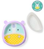 SKIP HOP Zoo Talíř protiskluzový a miska s tréninkovým okrajem 2v1 jednorožec SKIP HOP Zoo Talíř protiskluzový a miska s tréninkovým okrajem 2v1 jednorožec