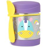 SKIP HOP Zoo Termoska na jídlo s vidličkou - Jednorožec 12m+ SKIP HOP Zoo Termoska na jídlo s vidličkou - Jednorožec 12m+