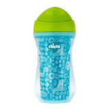 CHICCO Hrneček Active termo s hubičkou 266 ml potisk, 14m+ modrý CHICCO Hrneček Active termo s hubičkou 266 ml potisk, 14m+ modrý