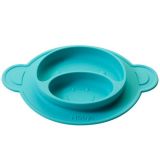NUBY Talíř s přísavkou - Opice 9m+, modrý NUBY Talíř s přísavkou - Opice 9m+, modrý