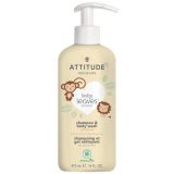 ATTITUDE Mydlo detské telové a šampón (2 v 1) Baby leaves 473 ml