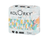 KOLORKY DAY - štětce - XL (12-16 kg) - 17 ks - jednorázové eko plenky KOLORKY DAY - štětce - XL (12-16 kg) - 17 ks - jednorázové eko plenky