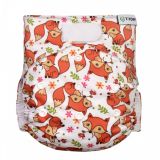 T-TOMI Kalhotková plena AIO - přebalovací set suchý zip - foxes T-TOMI Kalhotková plena AIO - přebalovací set suchý zip - foxes