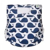 T-TOMI Kalhotková plena AIO - přebalovací set suchý zip - whales T-TOMI Kalhotková plena AIO - přebalovací set suchý zip - whales