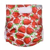 T-TOMI Kalhotková plena AIO - přebalovací set suchý zip - strawberries T-TOMI Kalhotková plena AIO - přebalovací set suchý zip - strawberries