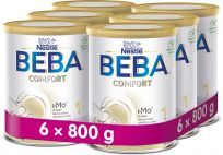 6x BEBA COMFORT 1 HM-O 800 g - Počáteční kojenecké mléko