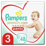 PAMPERS Nohavičky plienkové Premium Care Pants 3 MIDI 6-11kg 48ks