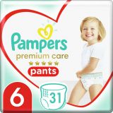 PAMPERS Nohavičky plienkové Premium Care Pants 6 EXTRA LARGE 16kg+ 31ks