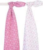 JOLLEIN Osušky balení 2 ks – Graphic mauve JOLLEIN Osušky balení 2 ks – Graphic mauve