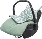 JOLLEIN Komfortný fusak do autosedačky Safari – Forest green JOLLEIN Komfortný fusak do autosedačky Safari – Forest green