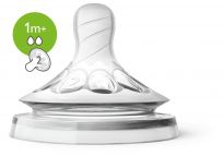 Philips AVENT Dudlík Natural 2 pomalý průtok 1+ m, 2 ks Philips AVENT Dudlík Natural 2 pomalý průtok 1+ m, 2 ks