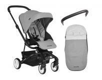 EASYWALKER Charley Set Cloud Grey 2019 - kočárek, fusak, madlo EASYWALKER Charley Set Cloud Grey 2019 - kočárek, fusak, madlo