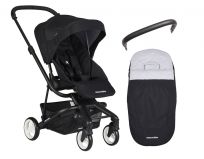 EASYWALKER Charley Set Night Black 2019 - kočárek, fusak, madlo EASYWALKER Charley Set Night Black 2019 - kočárek, fusak, madlo