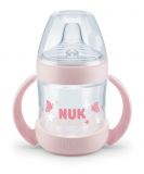 NUK Lahvička na učení Nature Sense 150 ml – růžová NUK Lahvička na učení Nature Sense 150 ml – růžová