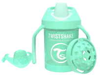 TWISTSHAKE Hrnek učicí 230 ml (4m+) pastelově zelená TWISTSHAKE Hrnek učicí 230 ml (4m+) pastelově zelená