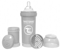 TWISTSHAKE Kojenecká láhev Anti-Colic 260 ml (2 m+) pastelově šedá TWISTSHAKE Kojenecká láhev Anti-Colic 260 ml (2 m+) pastelově šedá