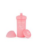 TWISTSHAKE Lahev netekoucí s pítkem 360 ml 12m+ pastelově růžová TWISTSHAKE Lahev netekoucí s pítkem 360 ml 12m+ pastelově růžová